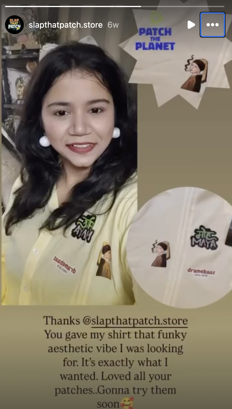 Customer review - Instagram Story